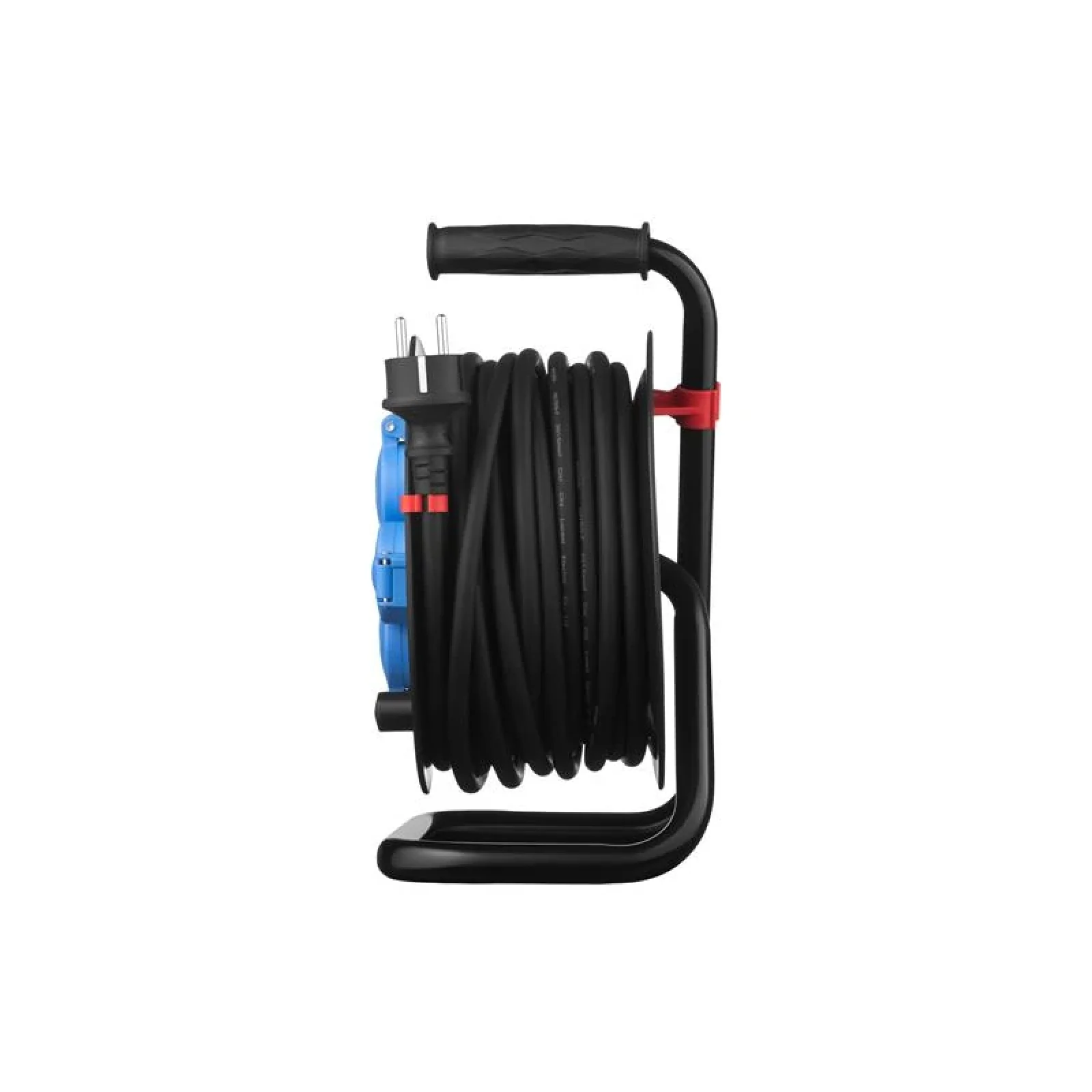 Мережевий подовжувач на котушці 2E 4XSchuko, ІР44, 3G*1.5мм, 20м, black (2E-CR4315IP44M20) UA