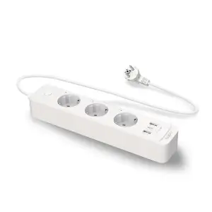 Інтелектуальний мережевий фільтр TP-Link Tapo P300 (N300, 10A, 3xSchuko, 2xUSB3.0 PD QC3.0) UA