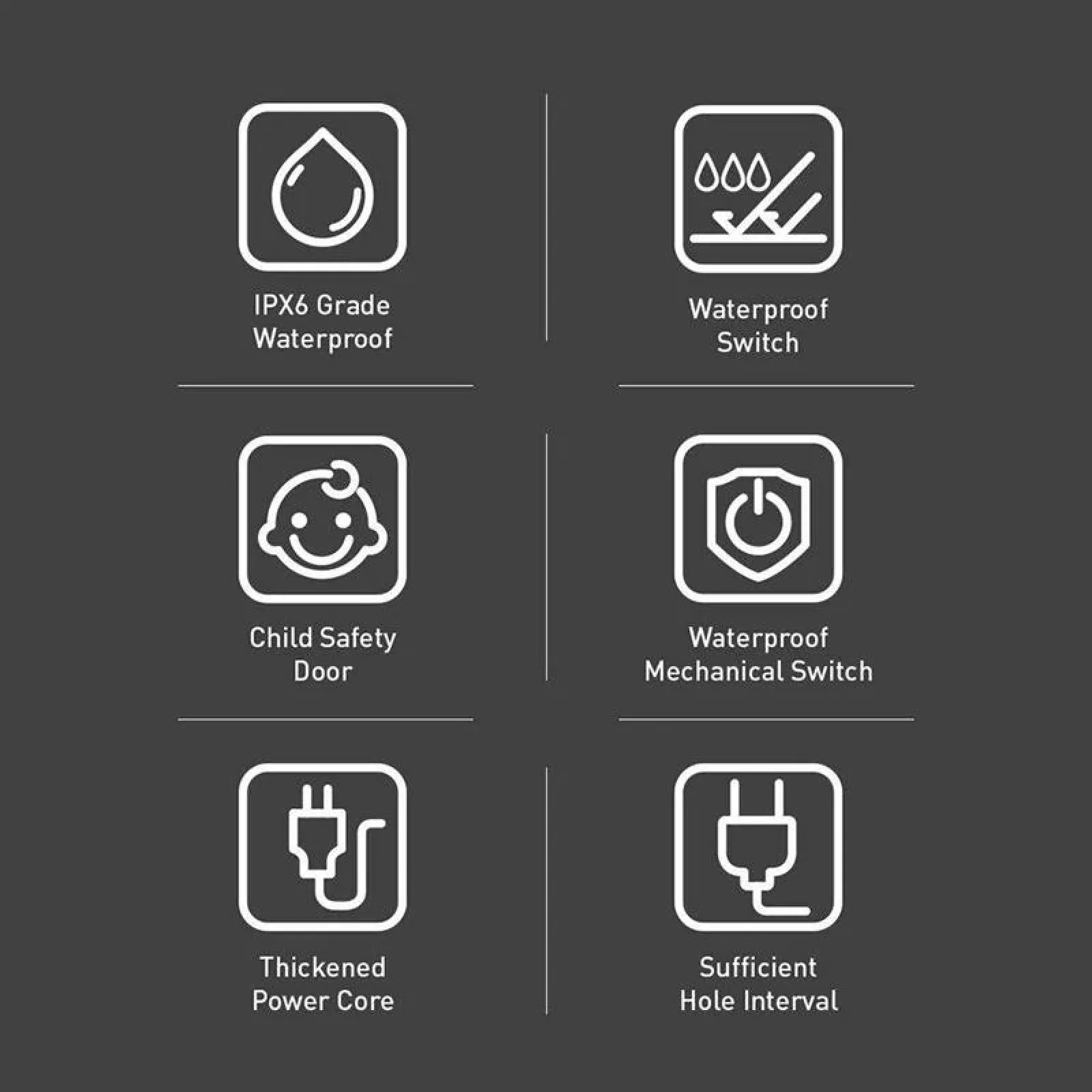 Фильтр питания ColorWay CW-CHE64PDW 6 розеток, 4USB (Type-C PD20W + 3USB QC3.0) (38W), 2м, White UA