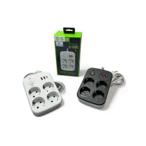 Мережевий фільтр XoKo SP-4-2-1 4 розетки, 3 USB, 2 м Black (XK-SP-4-2-1-BK) UA