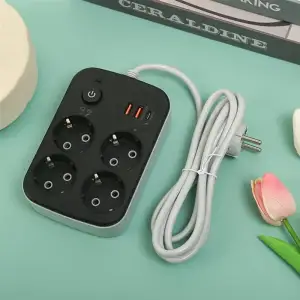 Мережевий фільтр XoKo SP-4-2-1 4 розетки, 3 USB, 2 м Black (XK-SP-4-2-1-BK) UA