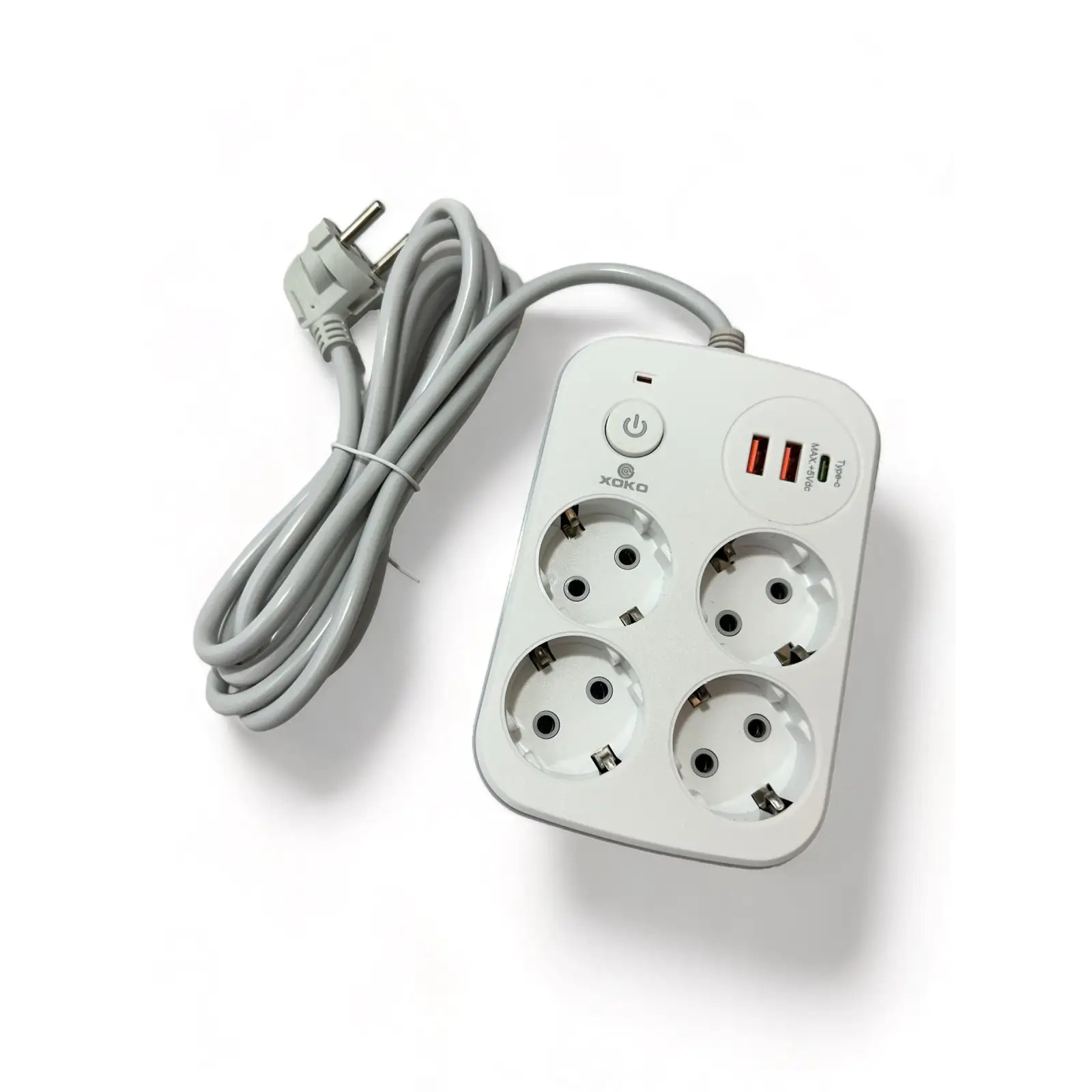 Сетевой фильтр XoKo SP-4-2-1 4 розетки, 3 USB, 2 м White (XK-SP-4-2-1-WH) UA