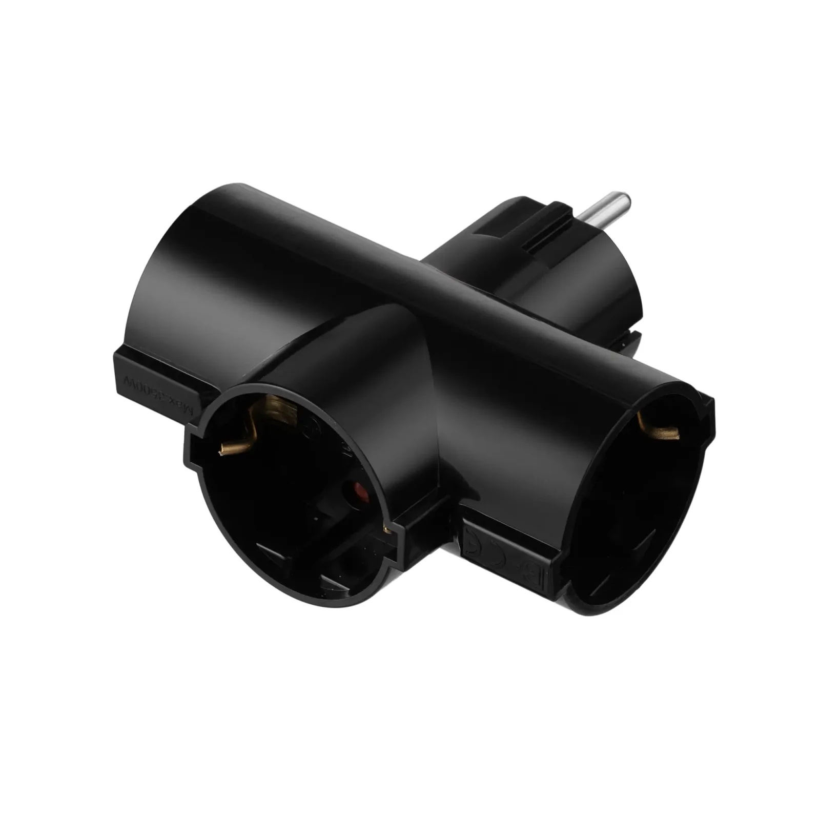 Сетевой адаптер 2E 3xТип F, 16A, черный (2E-AD0103BK) UA