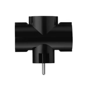 Сетевой адаптер 2E 3xТип F, 16A, черный (2E-AD0103BK) UA