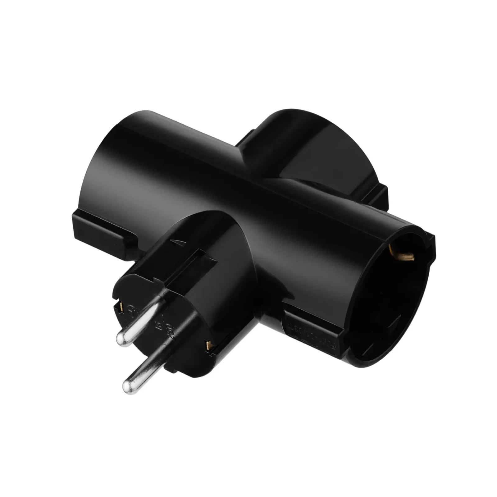 Сетевой адаптер 2E 3xТип F, 16A, черный (2E-AD0103BK) UA