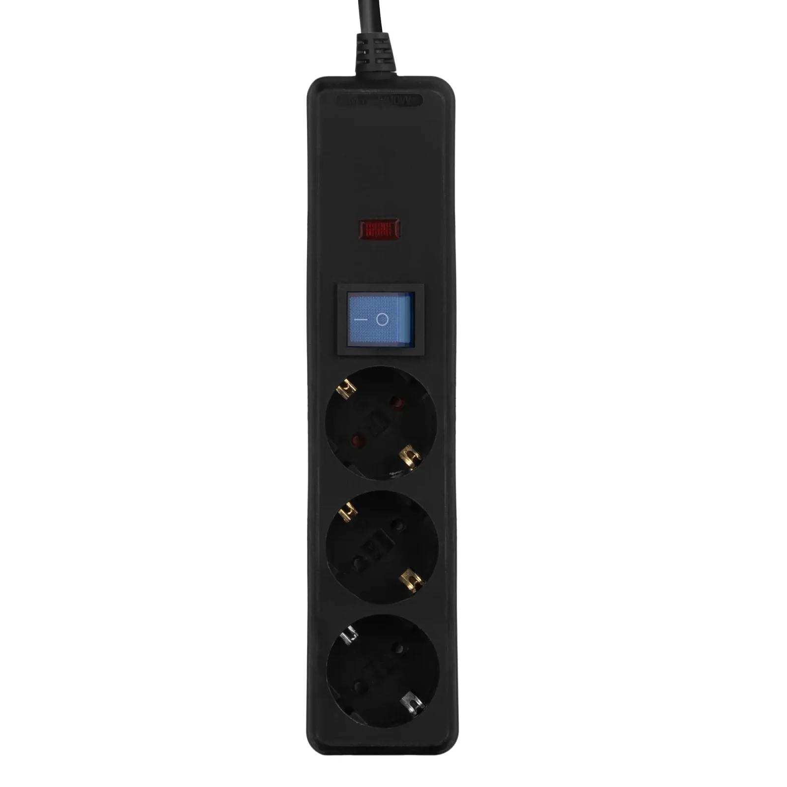 Фильтр питания 2E 3 розетки, 1 м, черный (2E-U03C14M1BK) UA