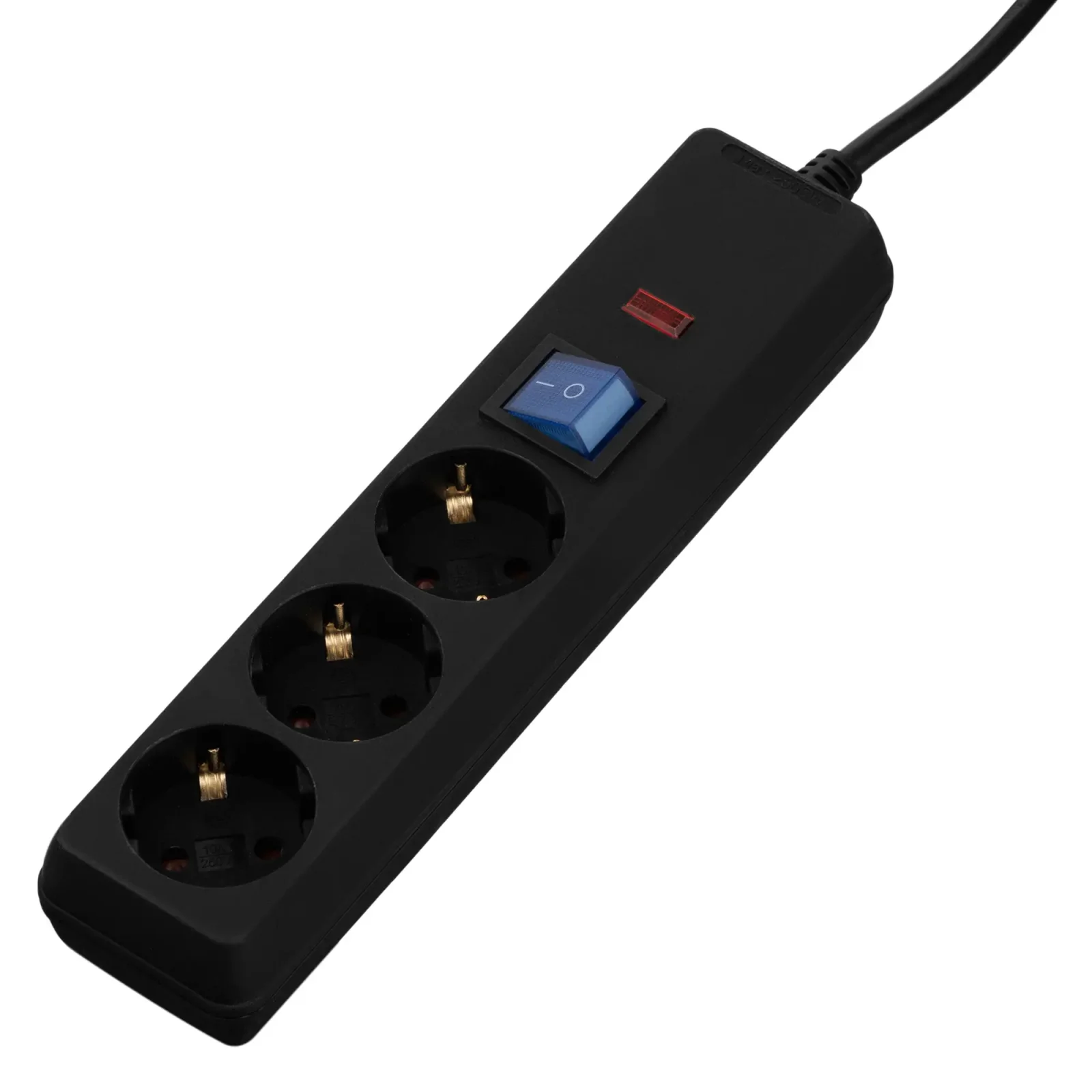 Фильтр питания 2E 3 розетки, 1 м, черный (2E-U03C14M1BK) UA