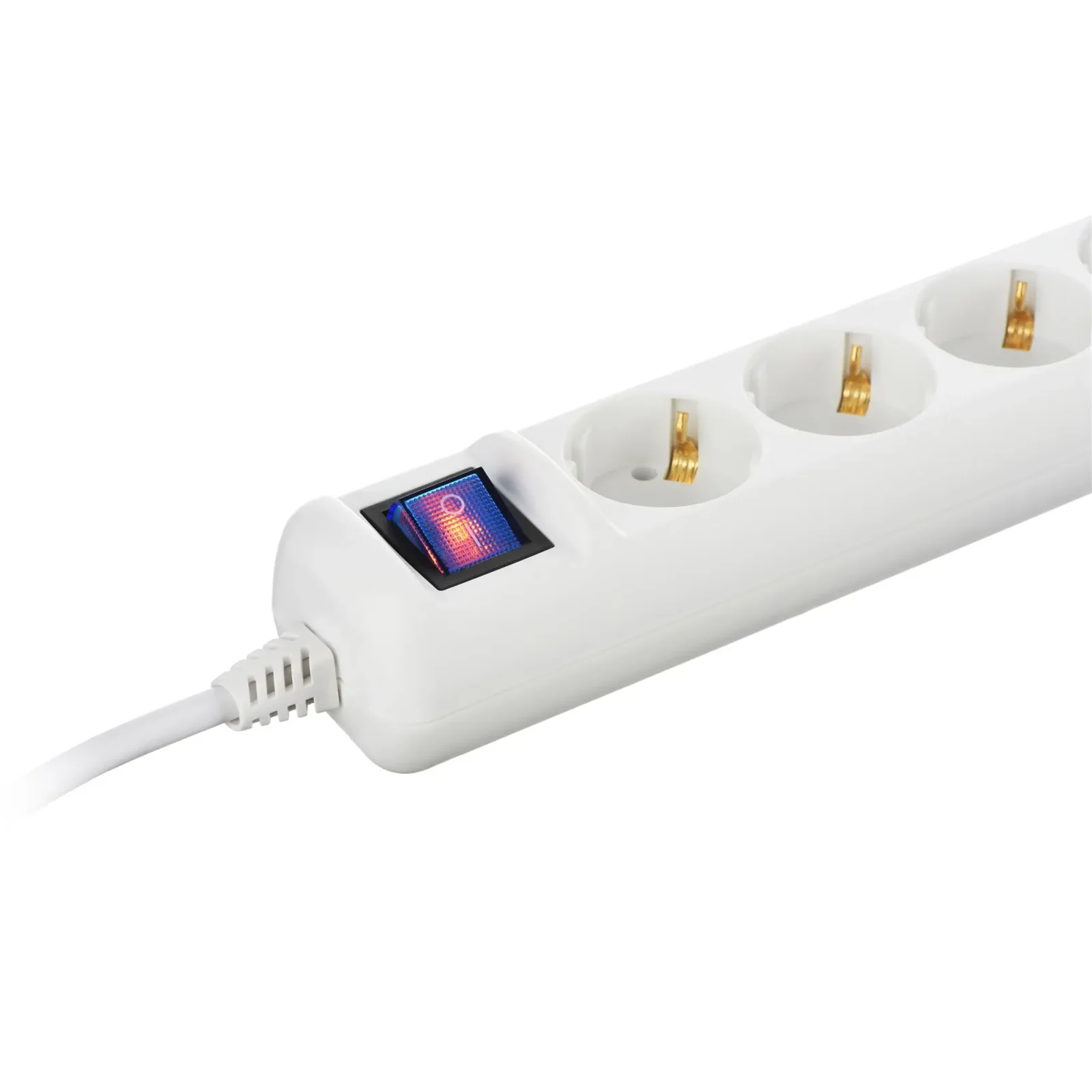 Фильтр питания 2E 5хSchuko, 3 м, белый (2E-U05ESM3) UA