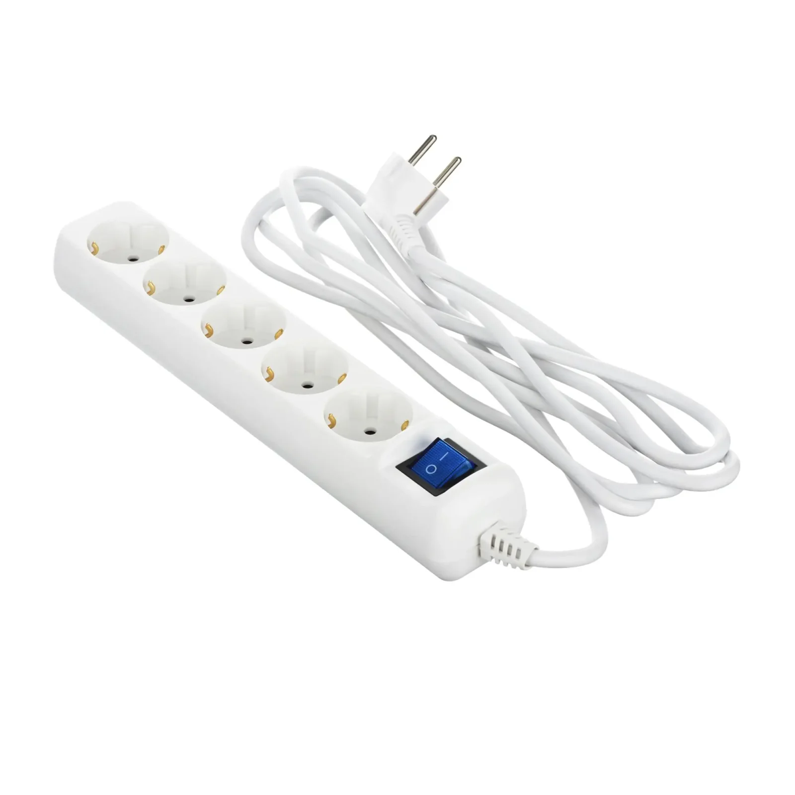 Фильтр питания 2E 5хSchuko, 3 м, белый (2E-U05ESM3) UA