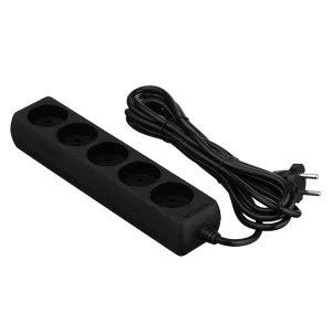 Фильтр питания 2E (2E-U05M3BK) 5 розетки, 3 м, черный UA