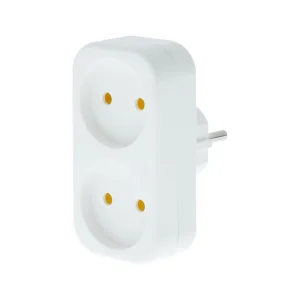 Двойник Tecro SC-2 2 розетки, белый UA