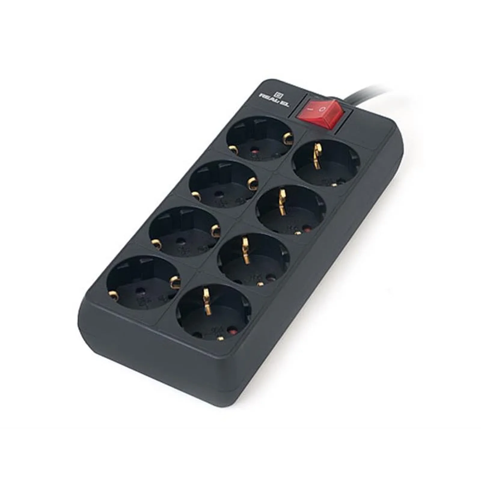 Фільтр живлення REAL-EL RS-8 PROTECT 1.8m Black, EL122300021 UA