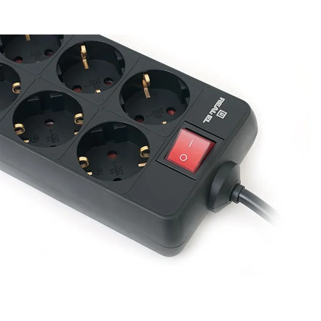 Фильтр питания REAL-EL RS-8 PROTECT 1.8m Black, EL122300021 UA