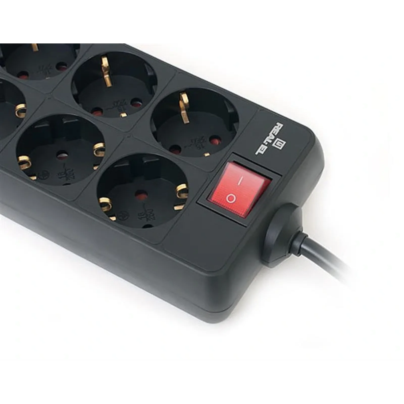 Фільтр живлення REAL-EL RS-8 PROTECT 1.8m Black, EL122300021 UA