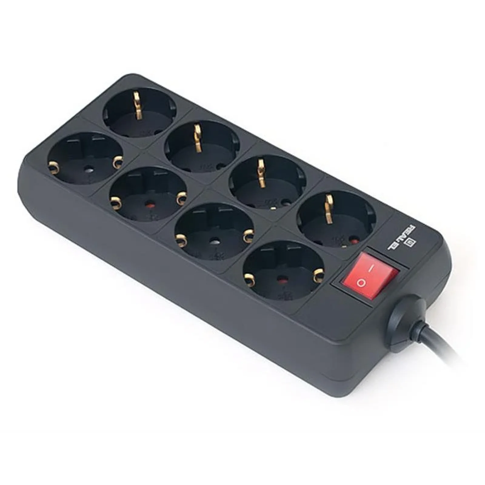 Фільтр живлення REAL-EL RS-8 PROTECT 1.8m Black, EL122300021 UA