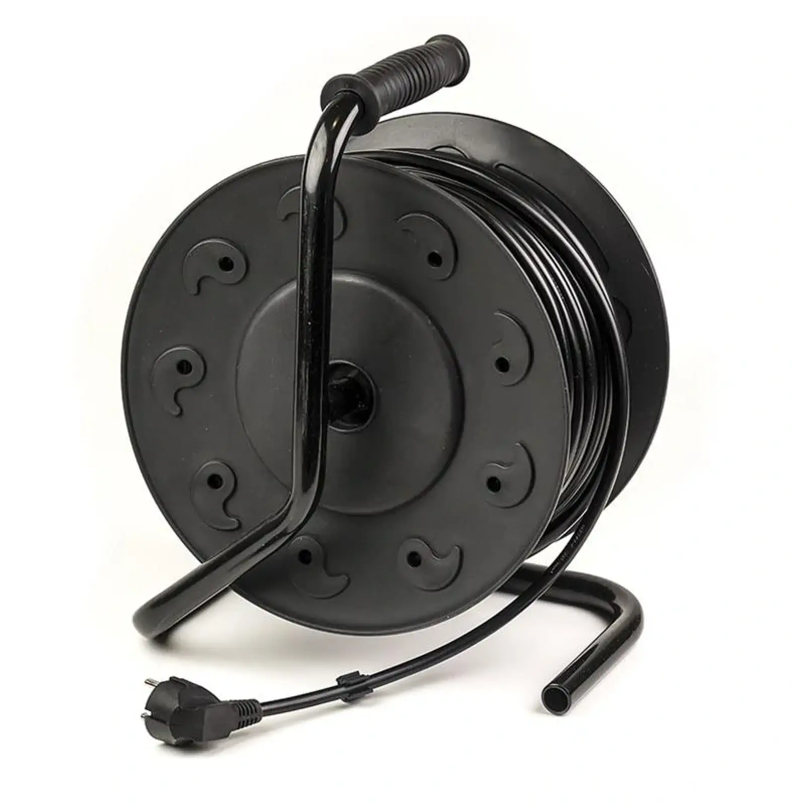 Фільтр живлення PowerPlant (PPRA16M50S4L) 4 розетки, 50 м, морозостійкий, чорний, на котушці UA