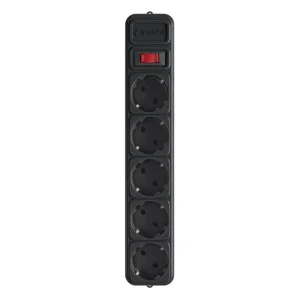 Фильтр питания Gembird Power Cube 5 розеток 1.8 м (SPG5-X-6B) для ИБП,черный UA