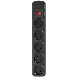 Фільтр живлення Maxxter 5 розеток 3м (SPM5-G-10B) чорний UA