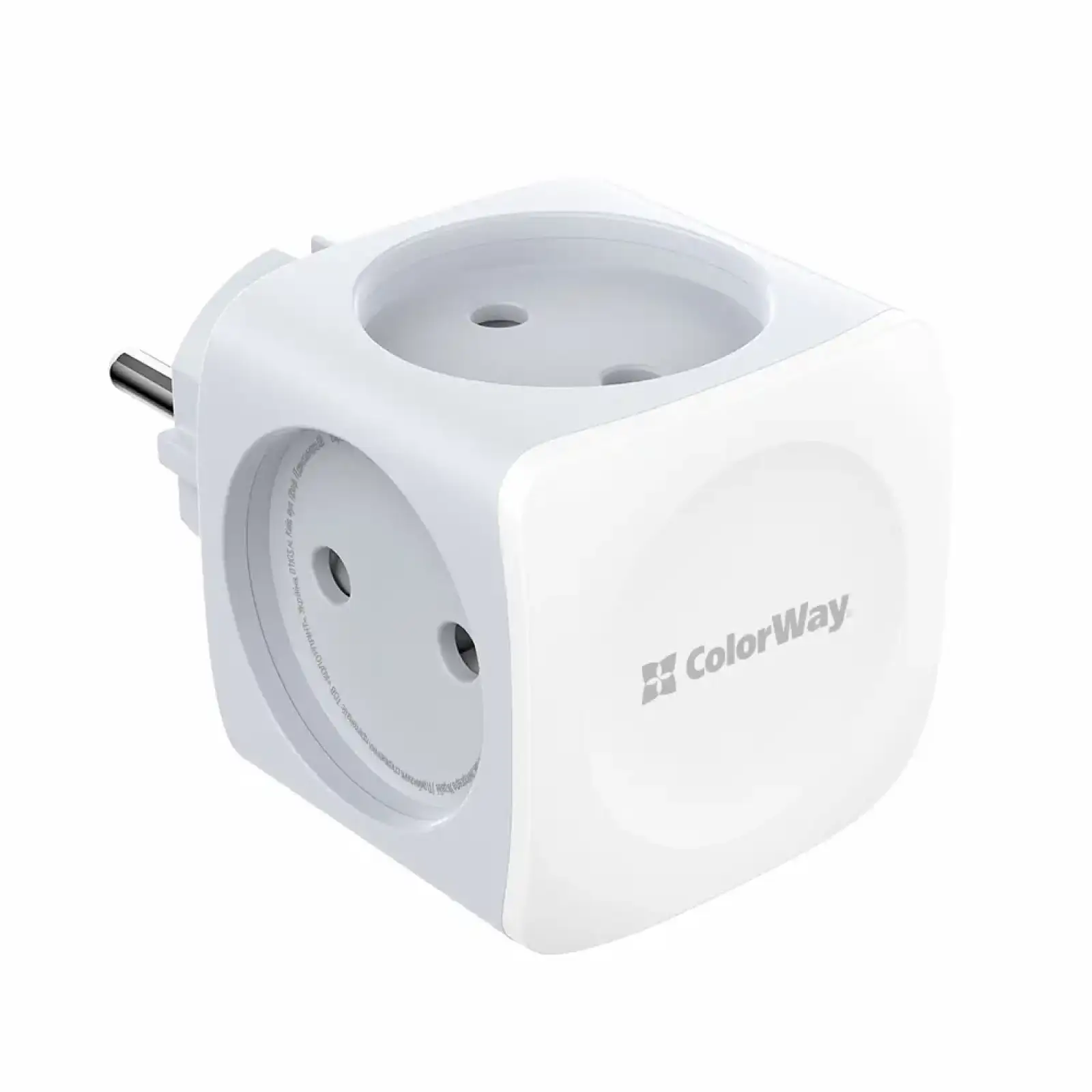 Разветвитель ColorWay CW-CHE4W 4 розетки White UA