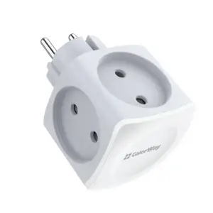 Разветвитель ColorWay CW-CHE4W 4 розетки White UA