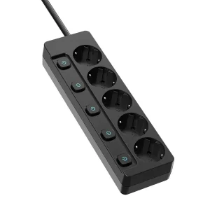 Фильтр питания СolorWay (CW-PSEA55SBK) 5 розеток, 5м, Black UA