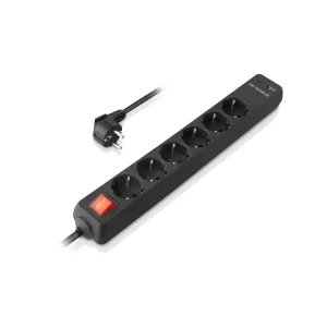 Фільтр живлення REAL-EL RS-Protect 605 3м Black (EL122300041) UA