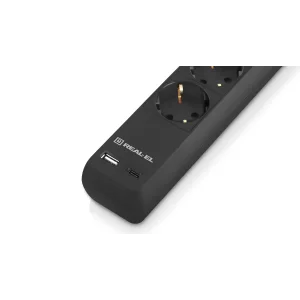 Фільтр живлення REAL-EL RS-Protect 605 3м Black (EL122300041) UA