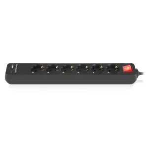 Фільтр живлення REAL-EL RS-Protect 605 3м Black (EL122300041) UA