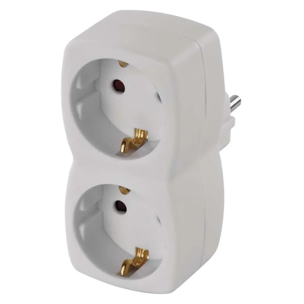 Фильтр питания Emos (P00252N) с заземлением, 2 розетки White UA