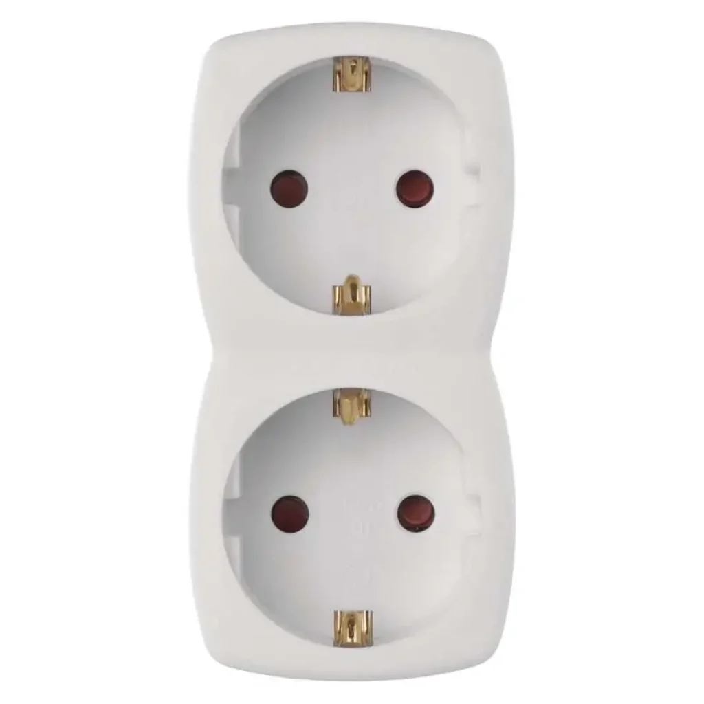 Фильтр питания Emos (P00252N) с заземлением, 2 розетки White UA