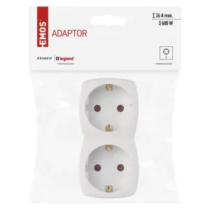 Фильтр питания Emos (P00252N) с заземлением, 2 розетки White UA