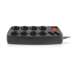 Фільтр живлення REAL-EL RS-10 Protect 1.8m Black, EL122300038 UA
