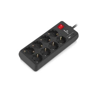 Фільтр живлення REAL-EL RS-Protect 805 1.8м Black (EL122300042) UA