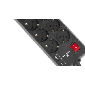 Фільтр живлення REAL-EL RS-Protect 805 1.8м Black (EL122300042) UA