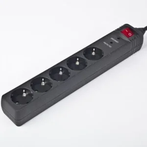 Мережевий фільтр EnerGenie SPG5-C-5 5 розеток, 1,5 м, Black UA