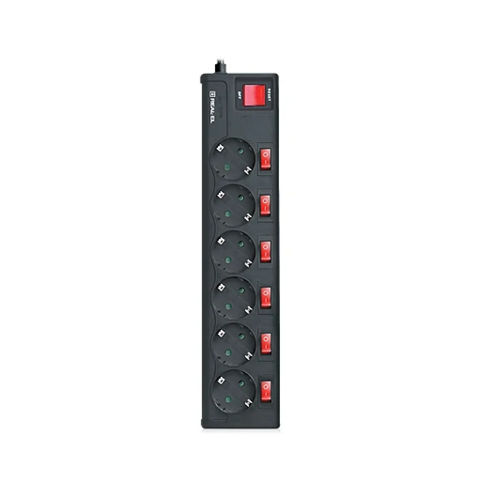 Фильтр питания REAL-EL RS-6 EXTRA 5,0m черный, EL122300003 UA