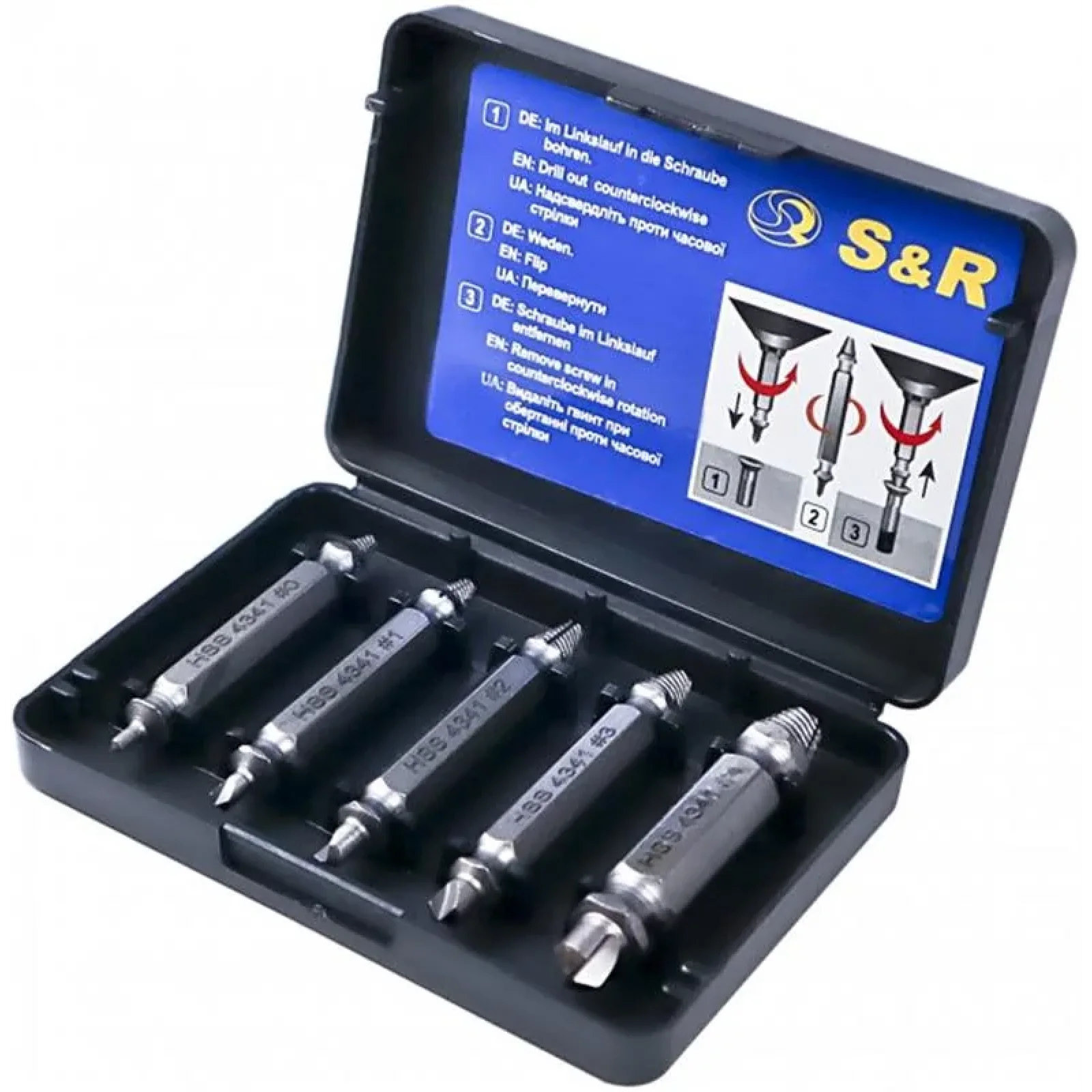 Набір екстракторів S&R Meister (111400005) 5шт UA