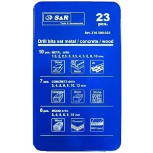 Набір свердел комбінований S&R 23 шт (216300023) UA