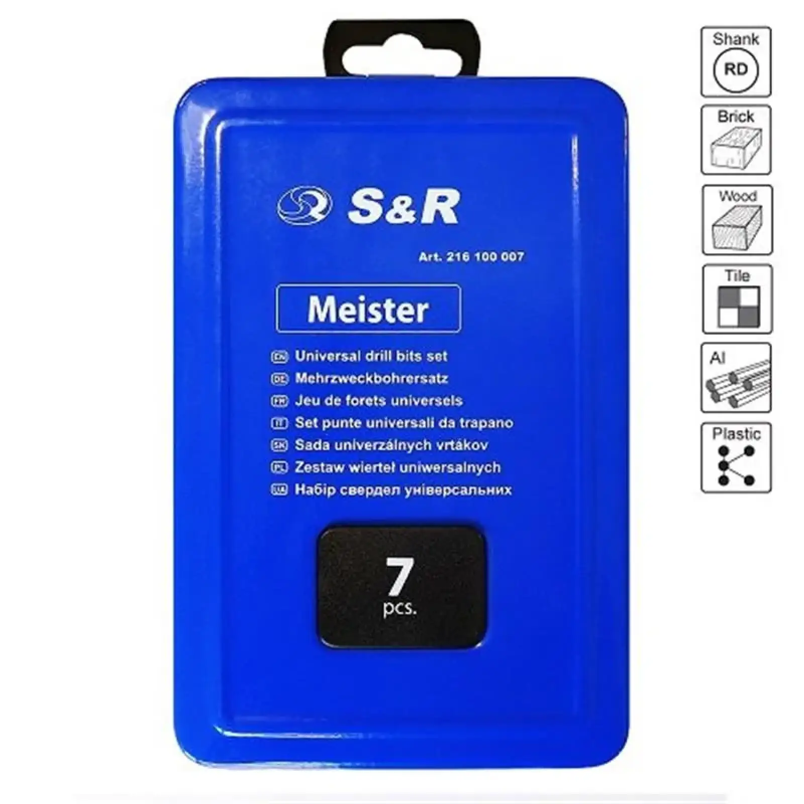 Набір свердел S&R 7шт (216100007) UA