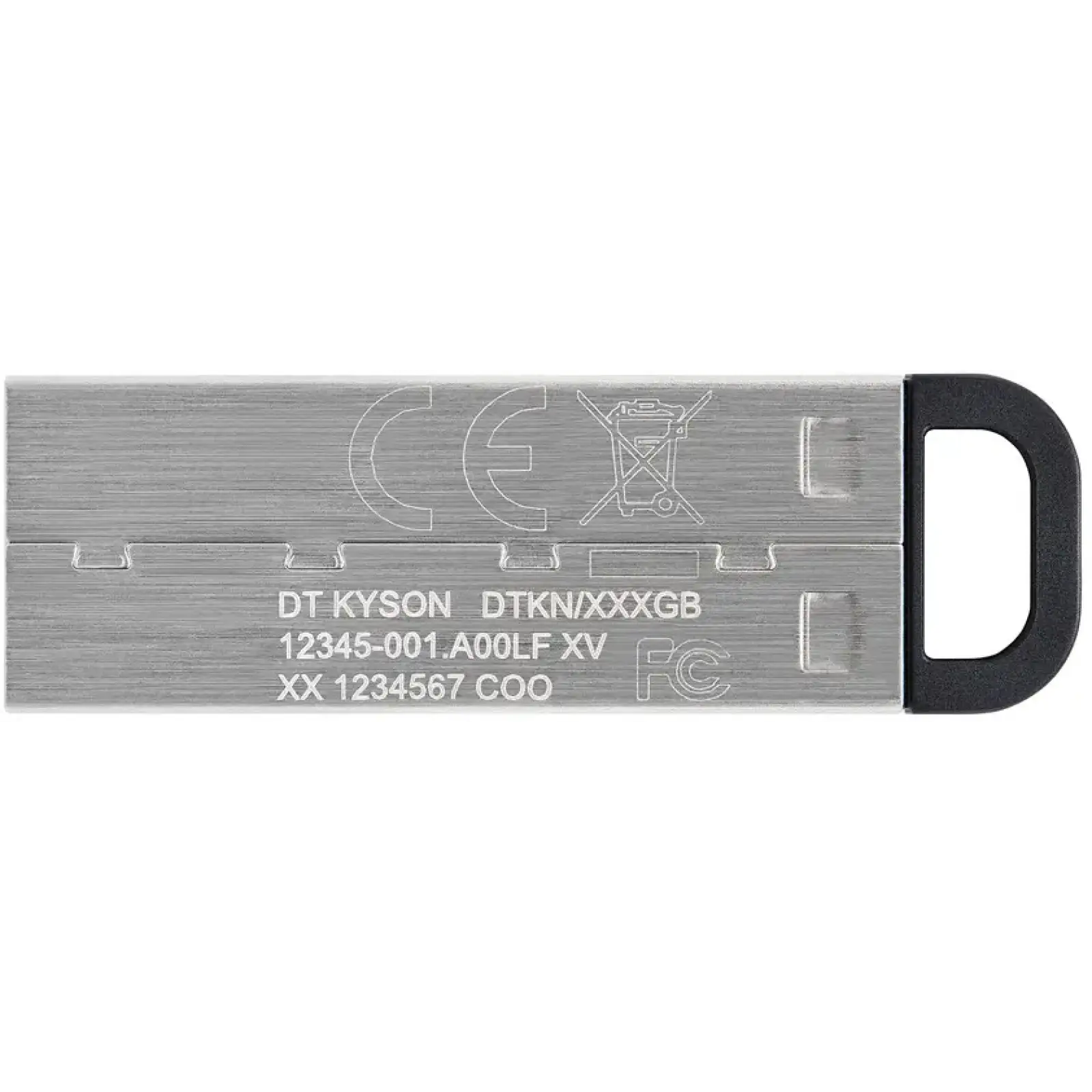 Флеш-накопичувач USB3.2 128GB Kingston DataTraveler Kyson Silver/Black (DTKN/128GB) UA