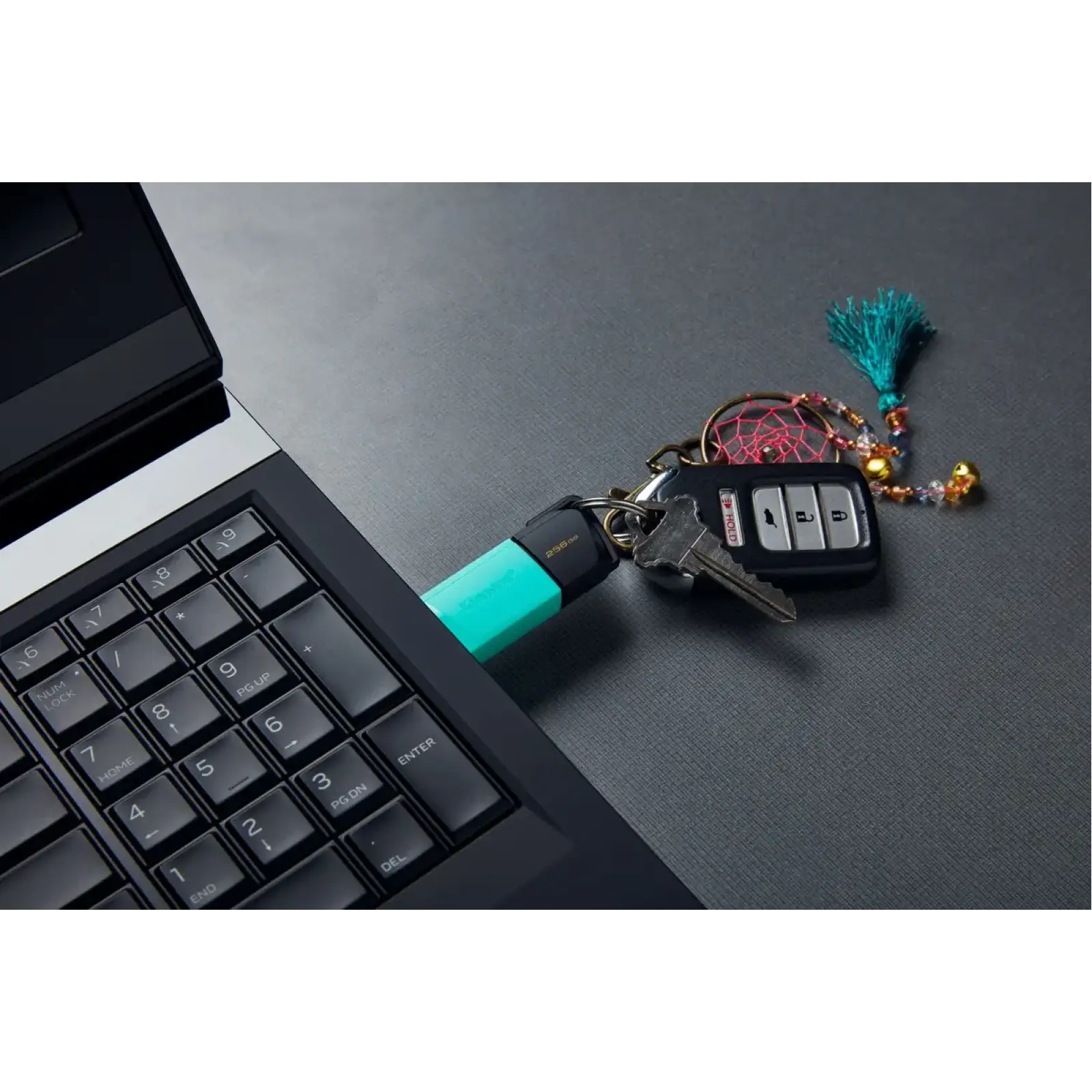 Флеш-накопичувач USB3.2 256GB Kingston DataTraveler Exodia M Black/Teal (DTXM/256GB) UA