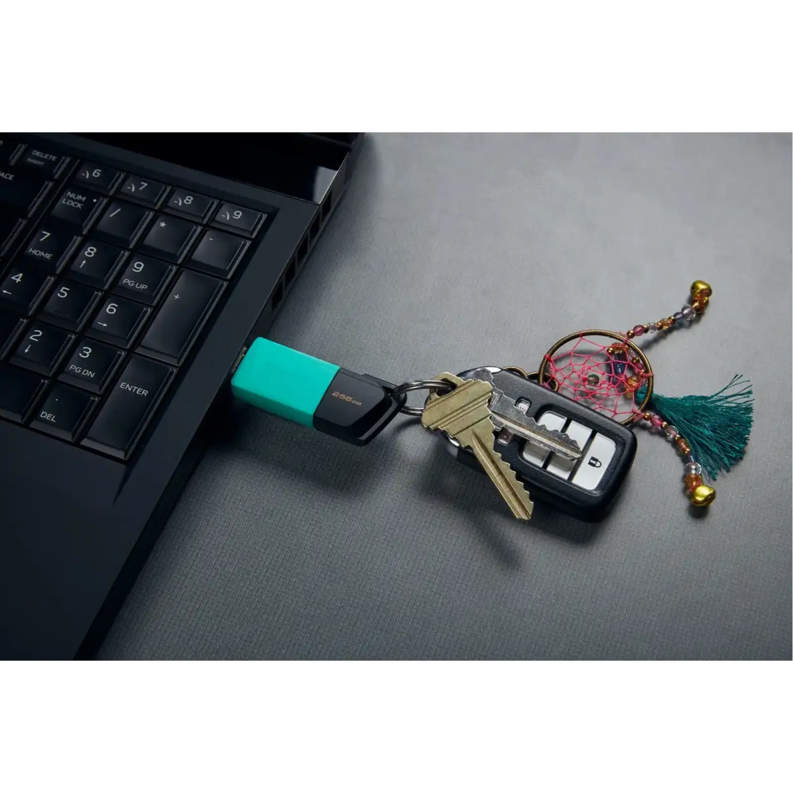 Флеш-накопичувач USB3.2 256GB Kingston DataTraveler Exodia M Black/Teal (DTXM/256GB) UA