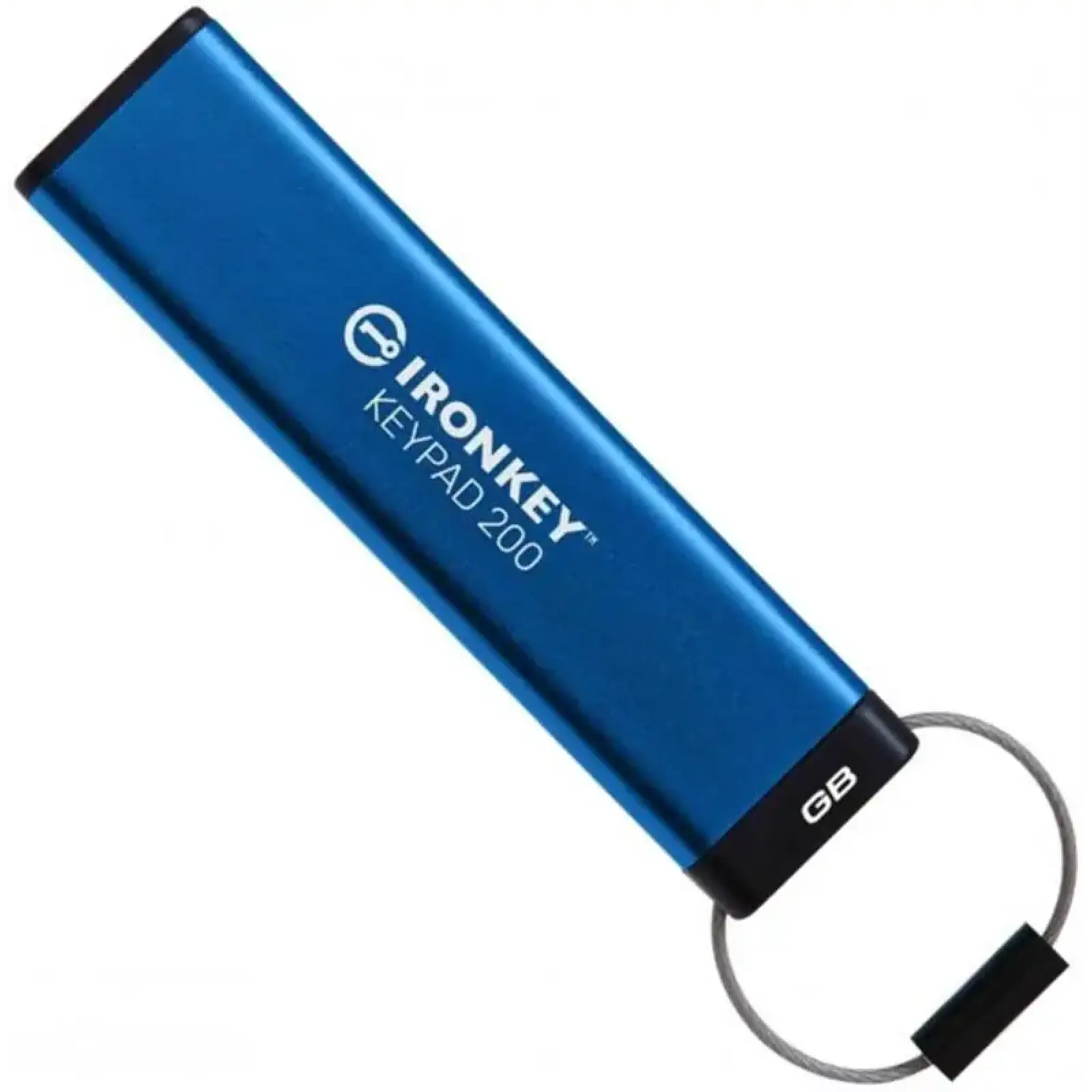 Флеш-накопичувач USB3.2 16GB Kingston IronKey Keypad 200 Type-A Blue (IKKP200/16GB) UA