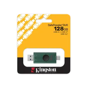 Флеш-накопичувач USB3.2 128GB Type-C Kingston DataTraveler Duo Green (DTDEG2/128GB) UA