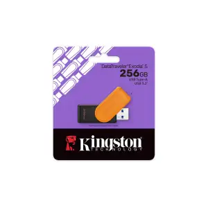 Флеш-накопичувач USB3.2 256GB Kingston DataTraveler Exodia S Black/Orange (DTXS/256GB) UA