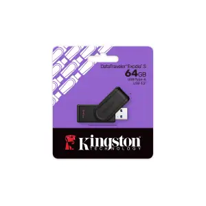Флеш-накопичувач USB3.2 64GB Kingston DataTraveler Exodia S Black (DTXS/64GB) UA