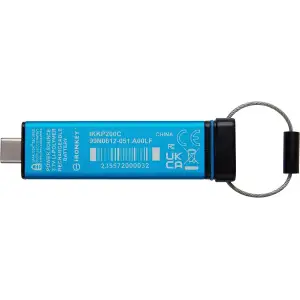 Флеш-накопичувач USB3.2 128GB Kingston IronKey Keypad 200 Type-C Blue (IKKP200C/128GB) UA