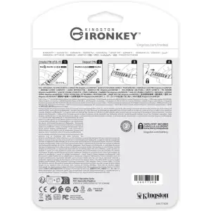 Флеш-накопичувач USB3.2 128GB Kingston IronKey Keypad 200 Type-C Blue (IKKP200C/128GB) UA