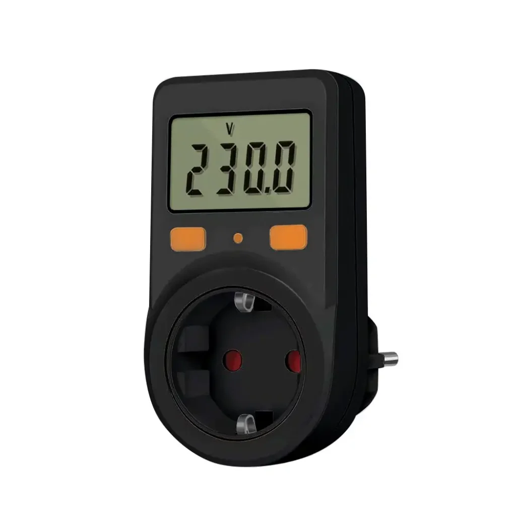 Енергометр цифровий (W/V/A/C/KWh) СolorWay для розетки (16A/3680W) (CW-VM16-01D) UA