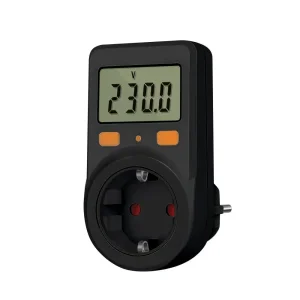 Енергометр цифровий (W/V/A/C/KWh) СolorWay для розетки (16A/3680W) (CW-VM16-01D) UA